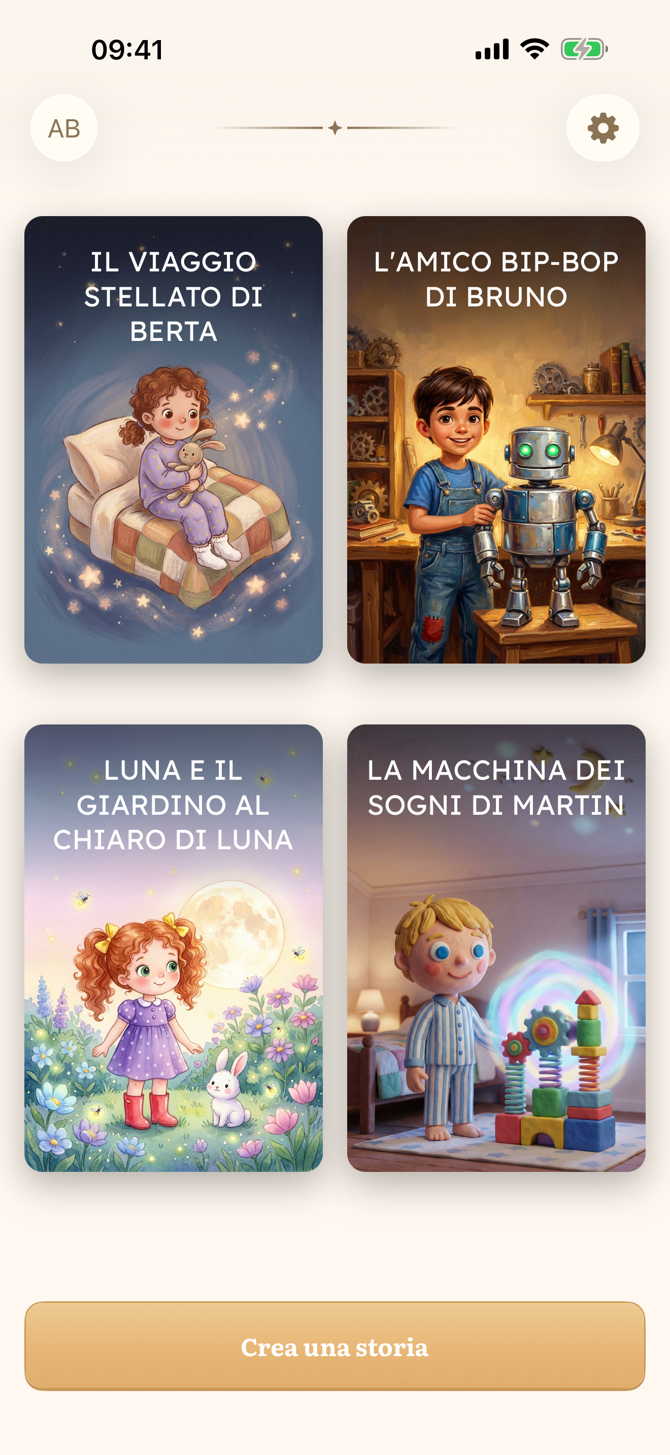 La tua libreria magica di storie